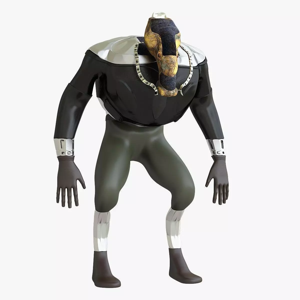 Mutant character 3D model_0