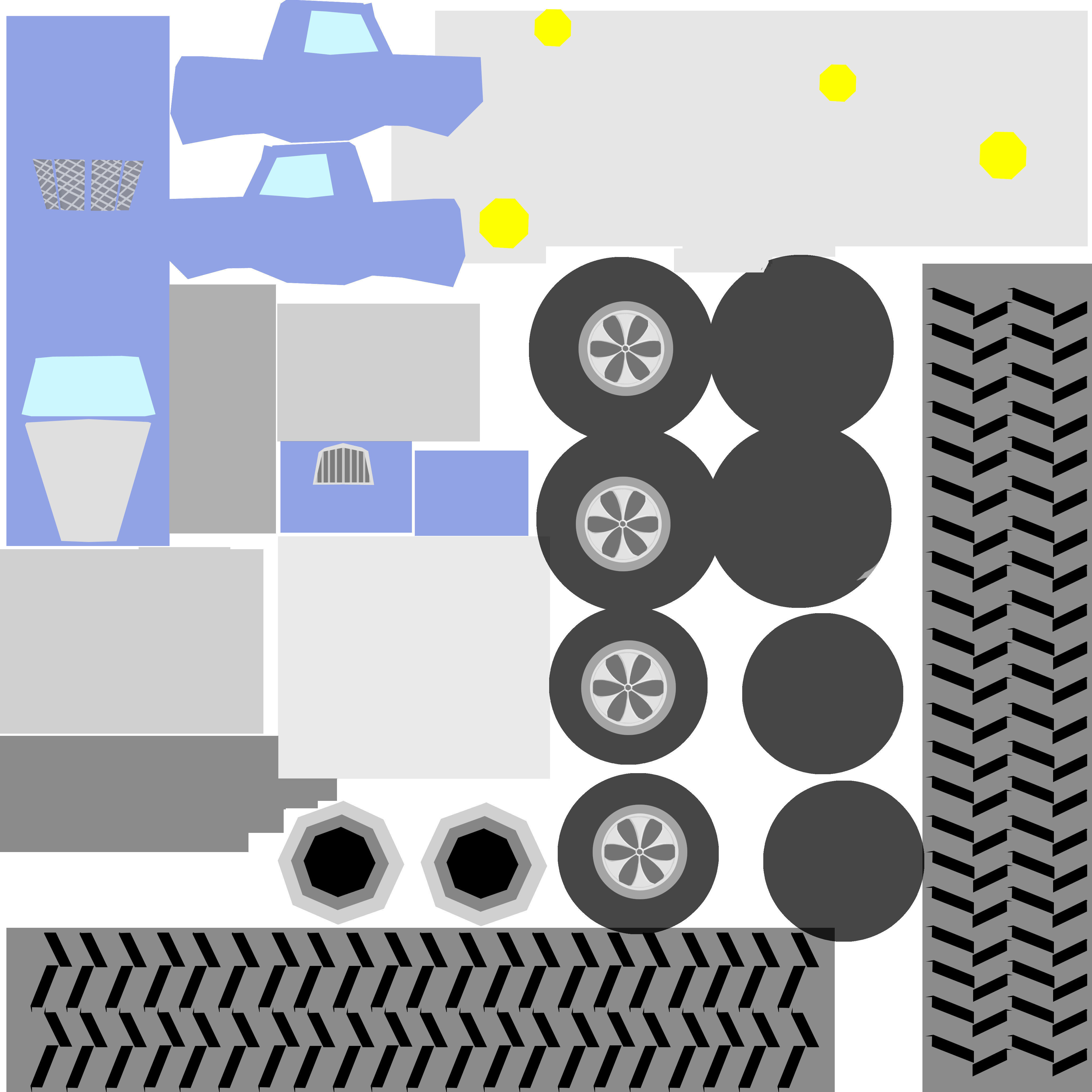 Toon Truck 3D model_9