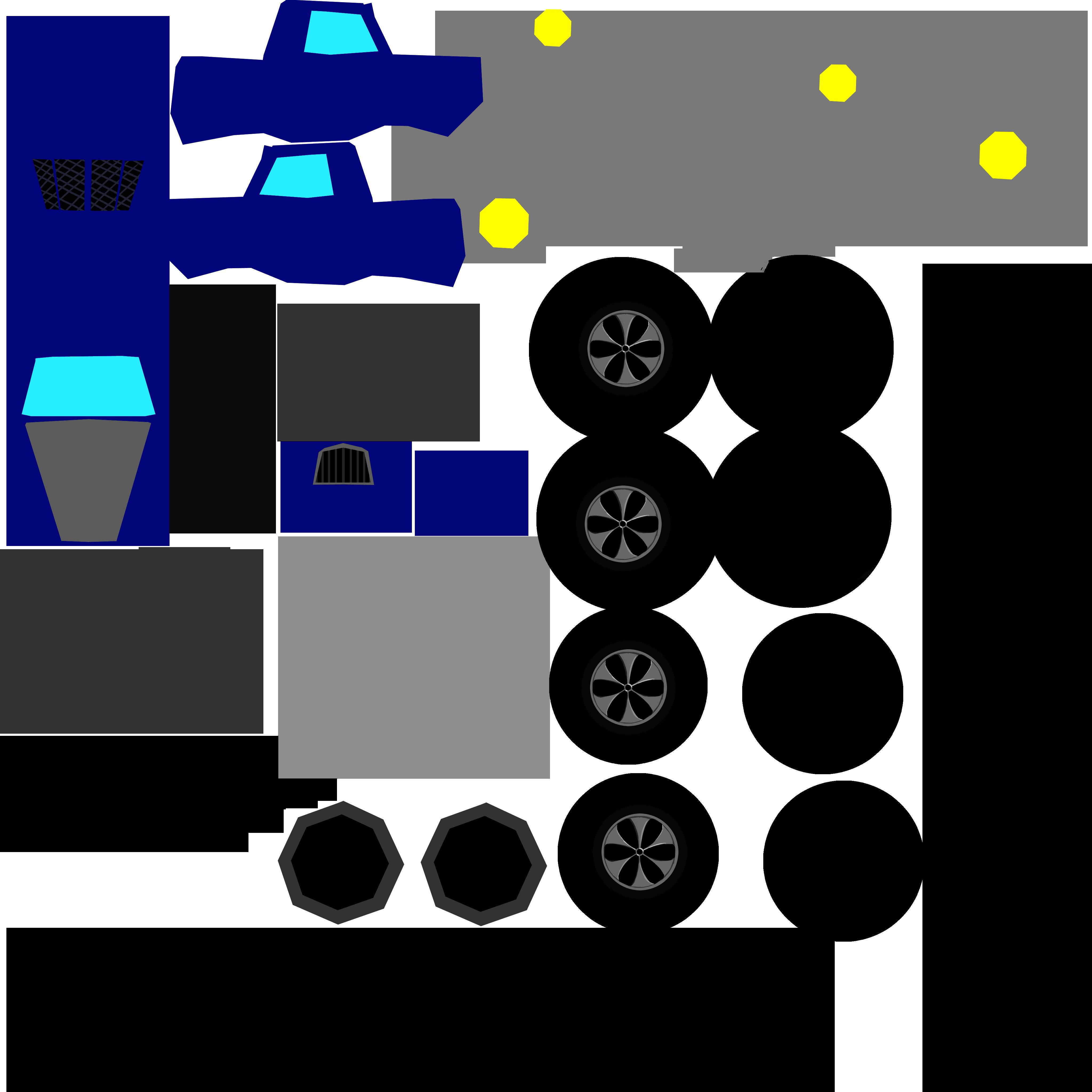 Toon Truck 3D model_7