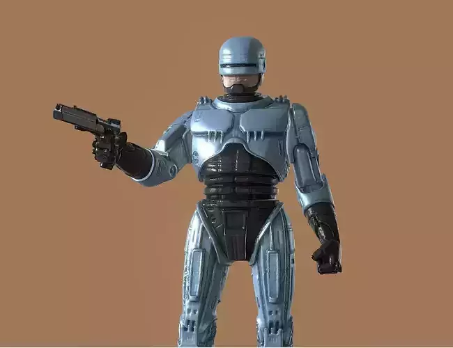 ROBOCOP INSPIRITED FIGURE 3D print model