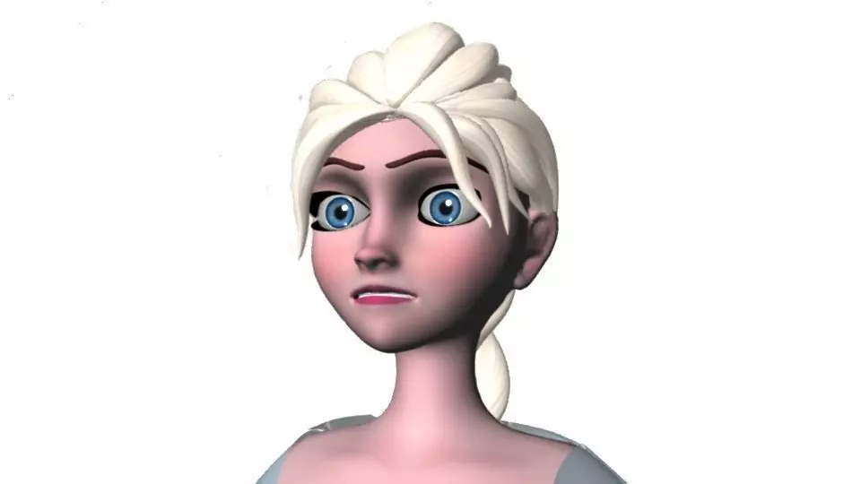 Elsa 3D Frozen 3D model