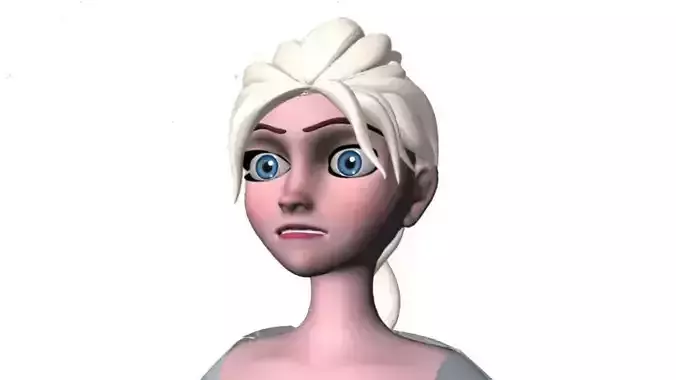 Elsa 3D Frozen 3D model