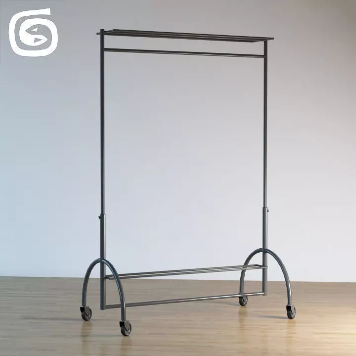 Clothes Rack 3D model_0