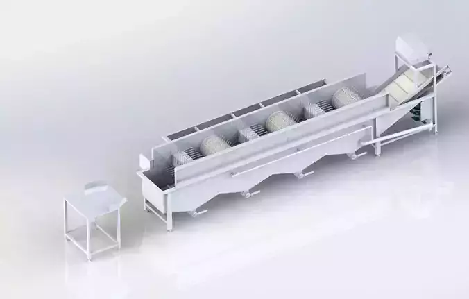 Bean sprouts cleaning machine