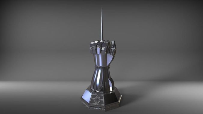 ROBOCOP HAND STATUE  3D print model