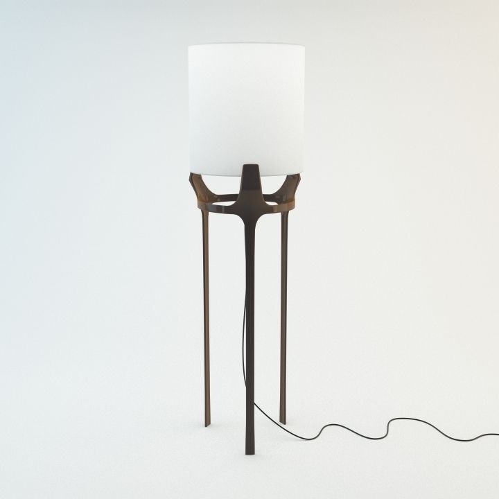Flint lamp 3D model_3