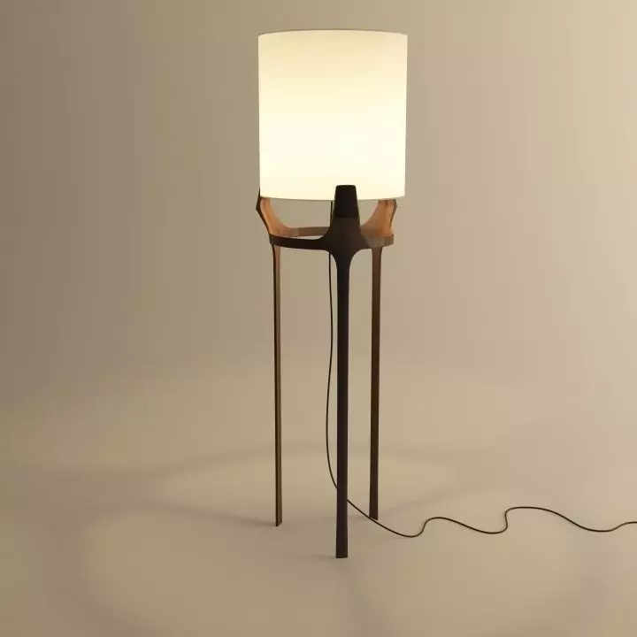 Flint lamp 3D model_1