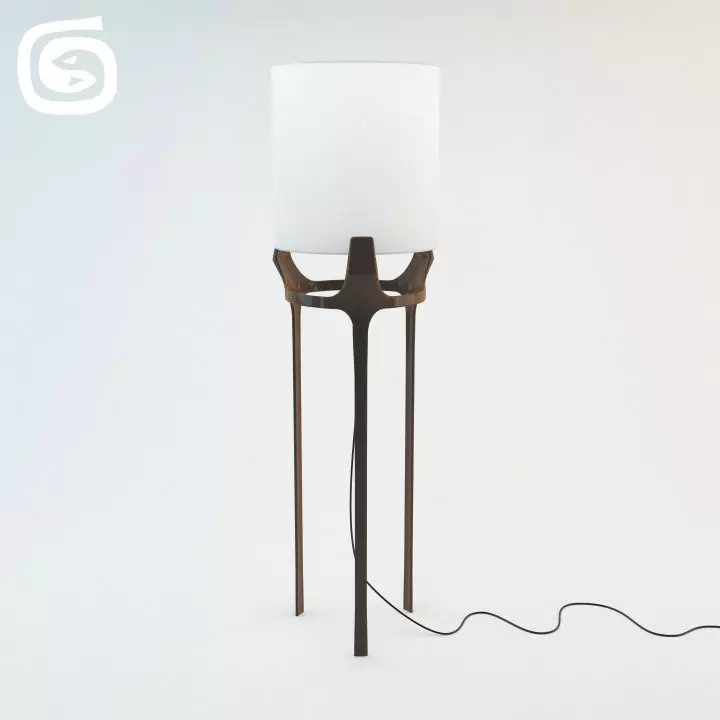 Flint lamp 3D model_0