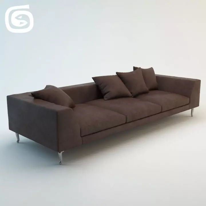 Zliq Sofa 3D model_0