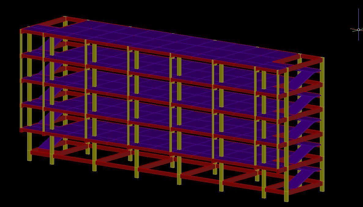 Building Structure Basic Model Revit Structure-Robot Structure 3D model_5