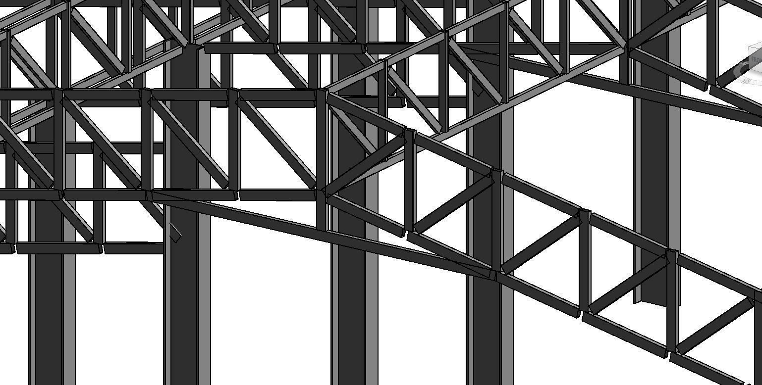 Factory Design High Detail Revit Structure- Robot Structre Model 3D model_7