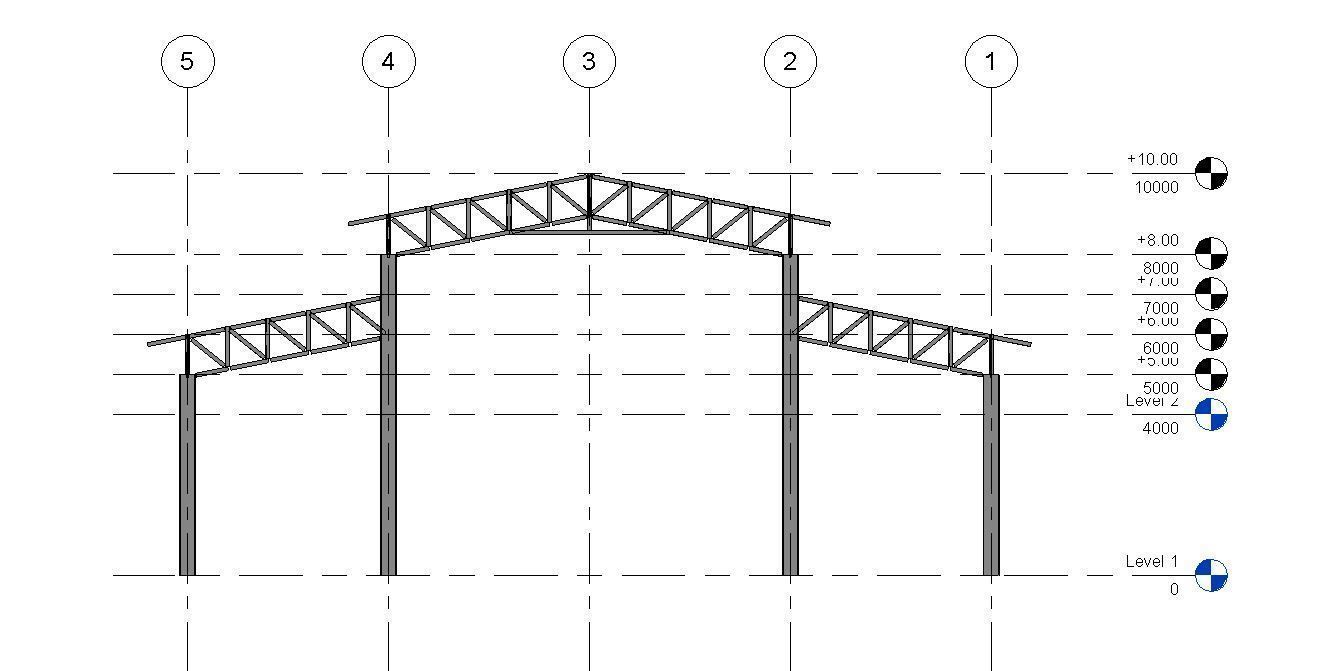 Factory Design High Detail Revit Structure- Robot Structre Model 3D model_2