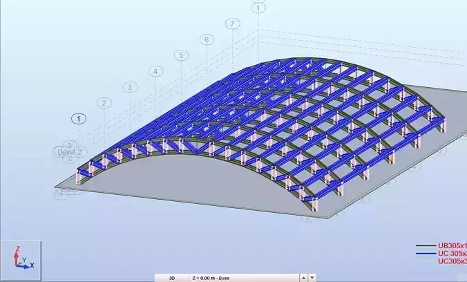 Hangar Design High Detail Model Revit Structure
