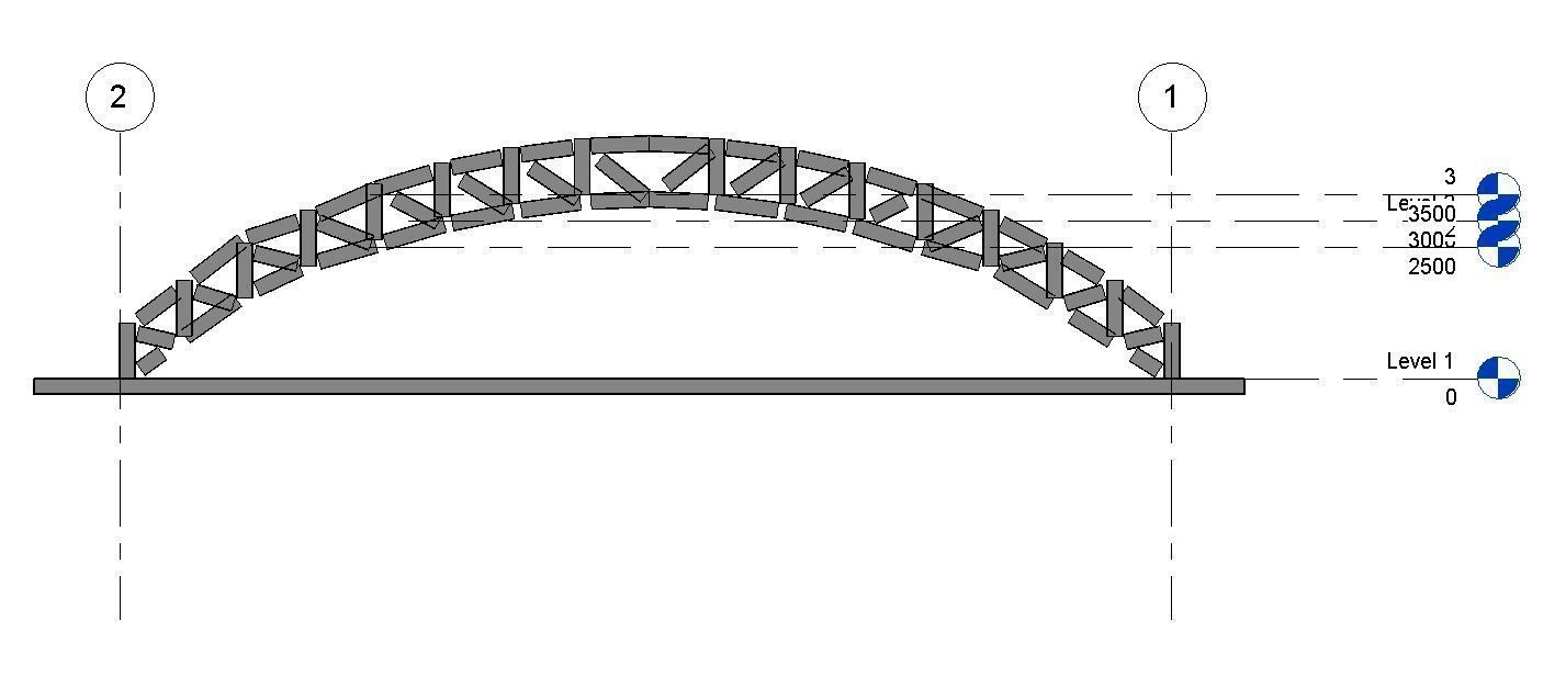 Hangar Design High Detail Model Revit Structure 3D model_3
