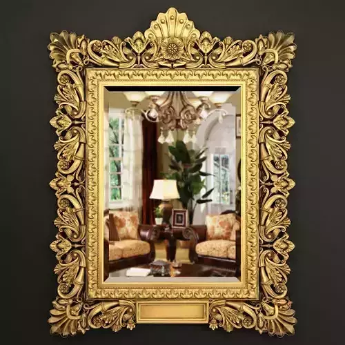 Richly Carved And Gilf Frame