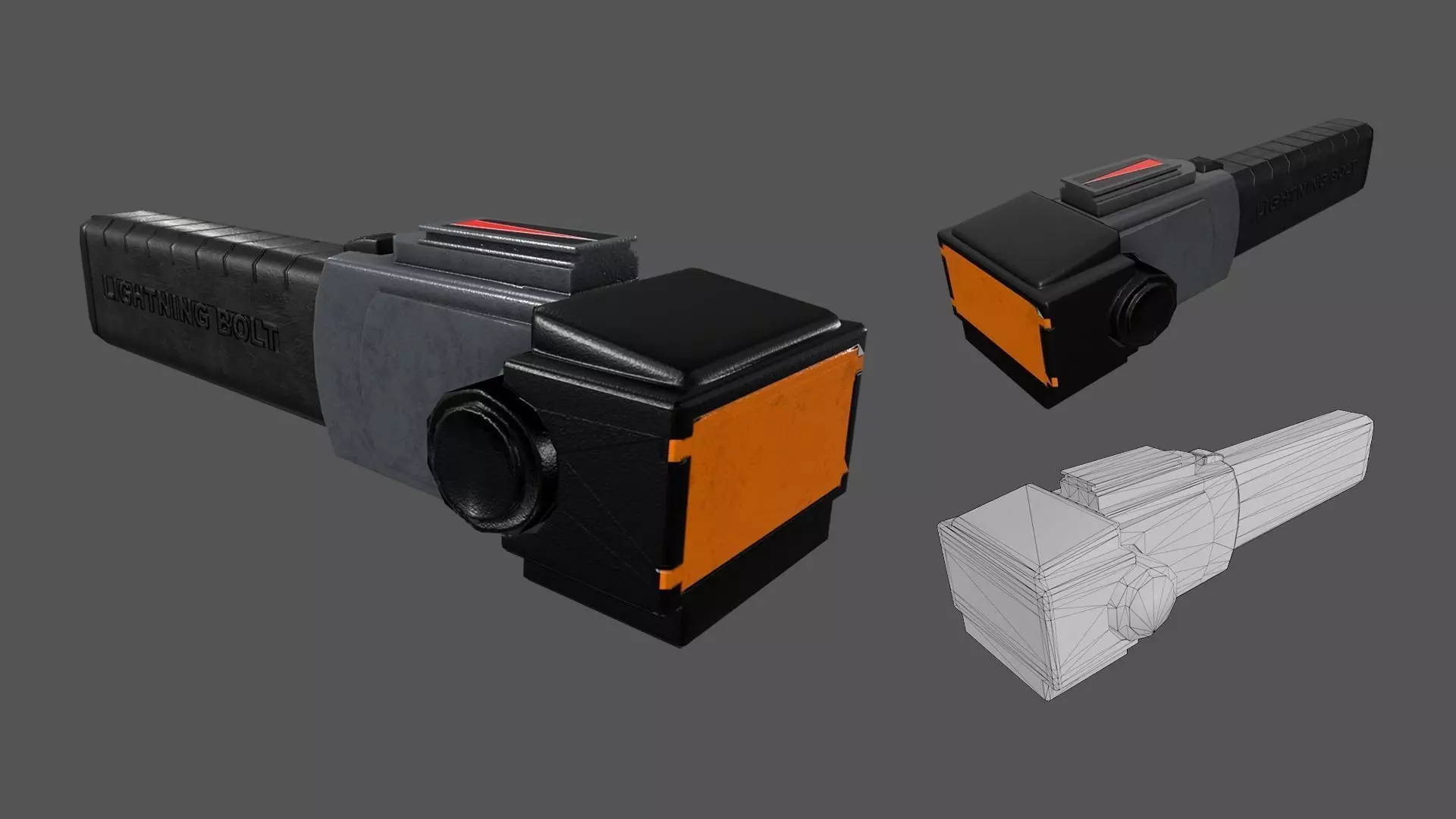 Taser Low-poly 3D model
