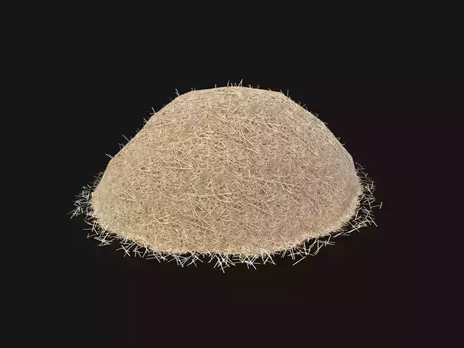 Low Poly Hay Pile with LOD Low-poly 3D model
