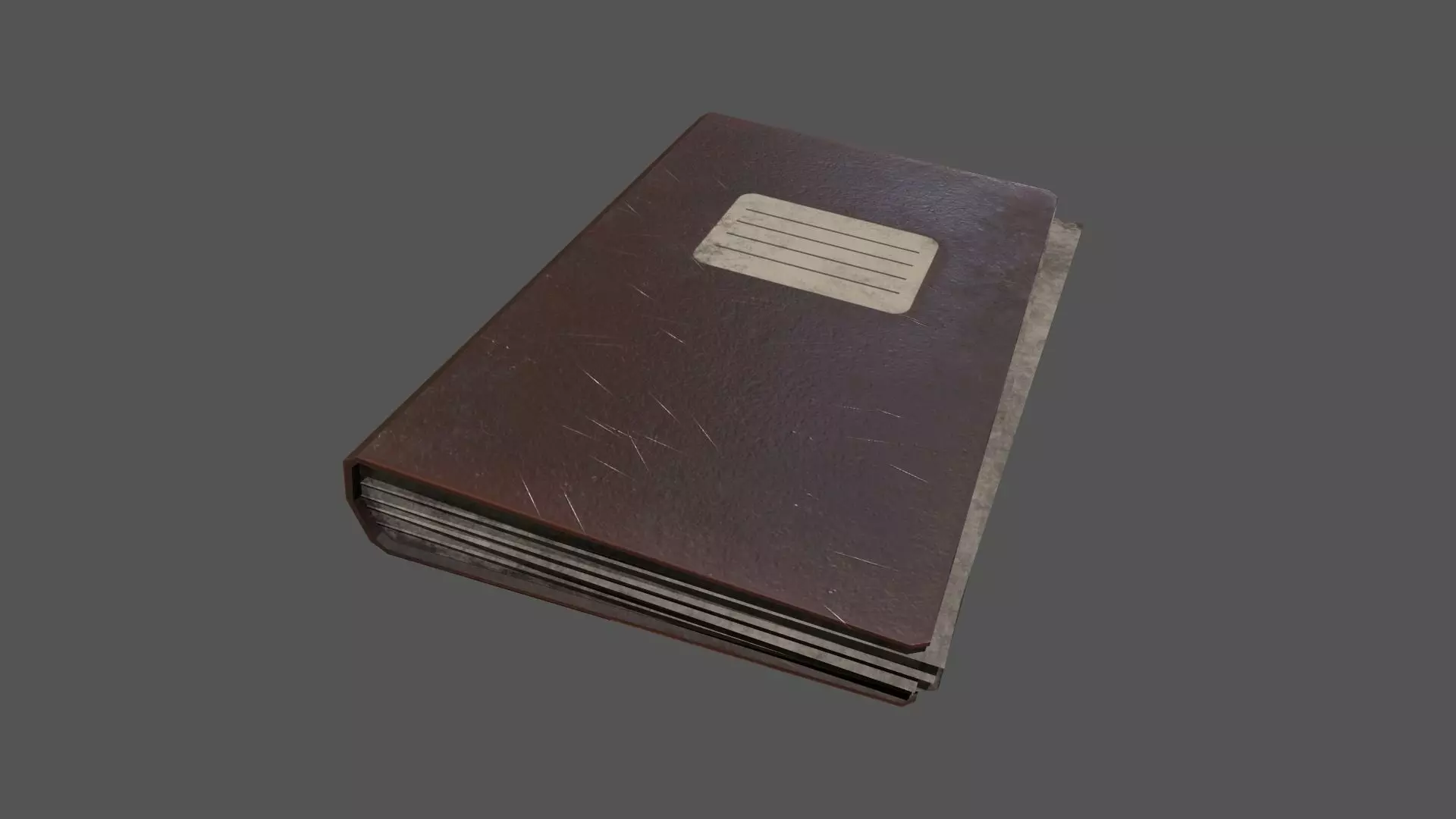 Old Vintage Office File Folder Low-poly 3D model_0