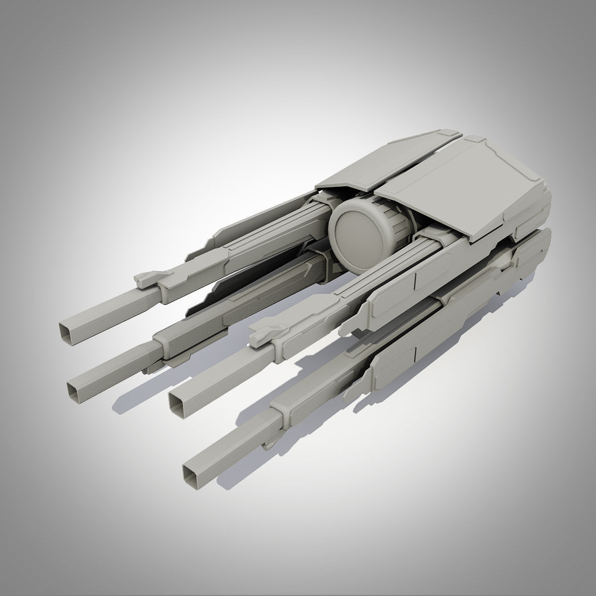 Sci-fi turrets collection  3D model_30
