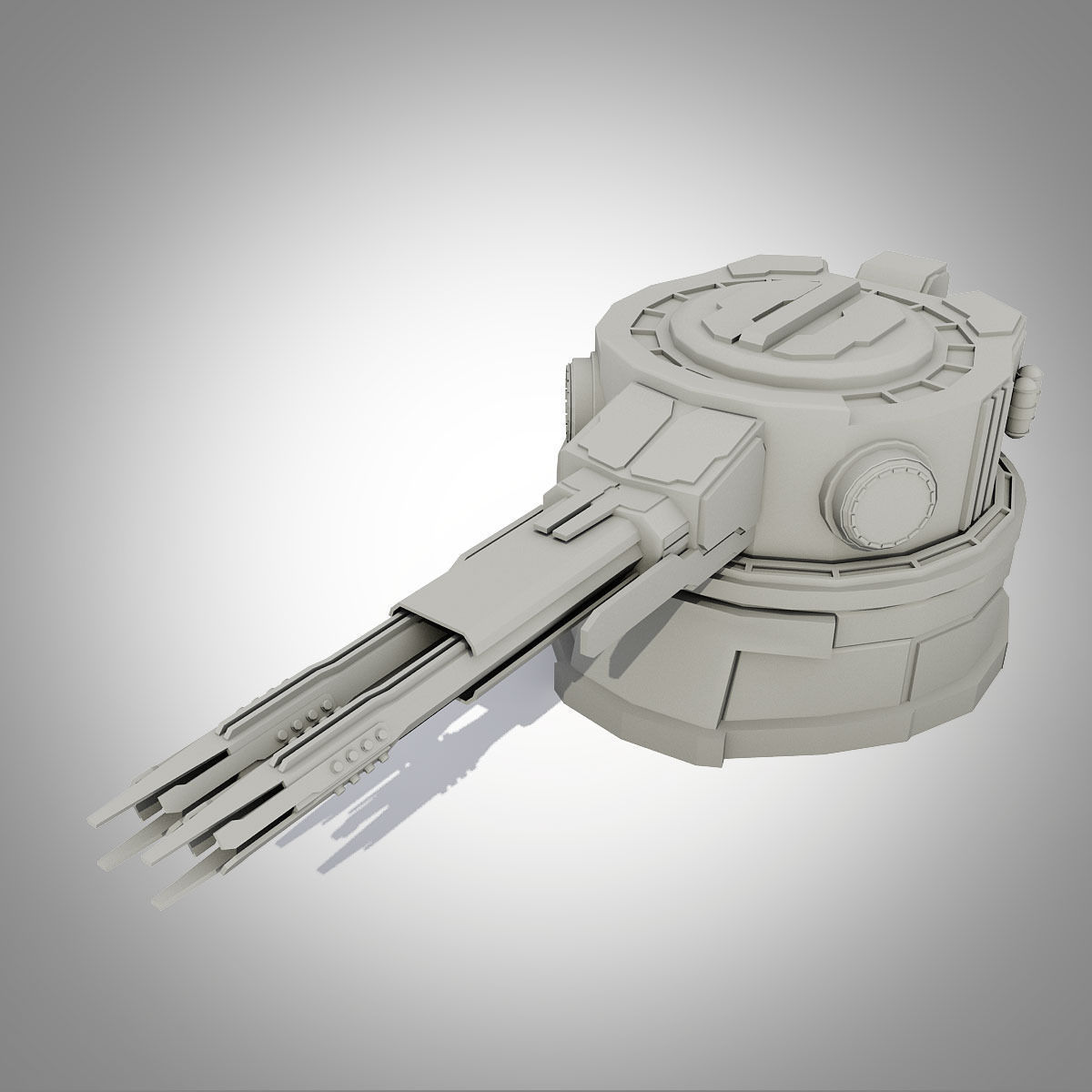 Sci-fi turrets collection  3D model_31