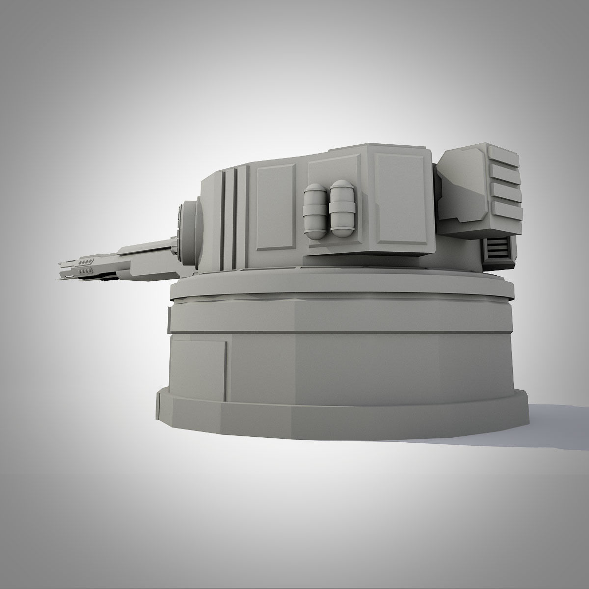 Sci-fi turrets collection  3D model_32