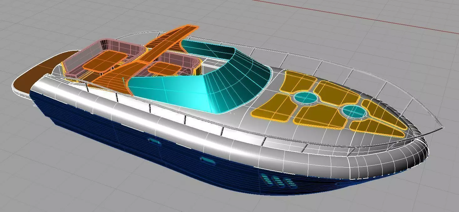 Yacht open arion marine style 3D model_0