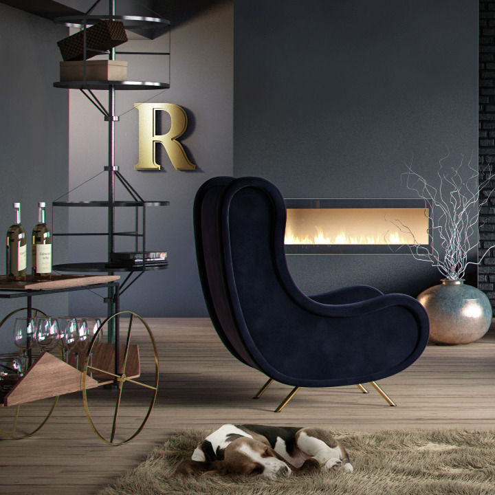 JZ Tea Trolley 3D model_1