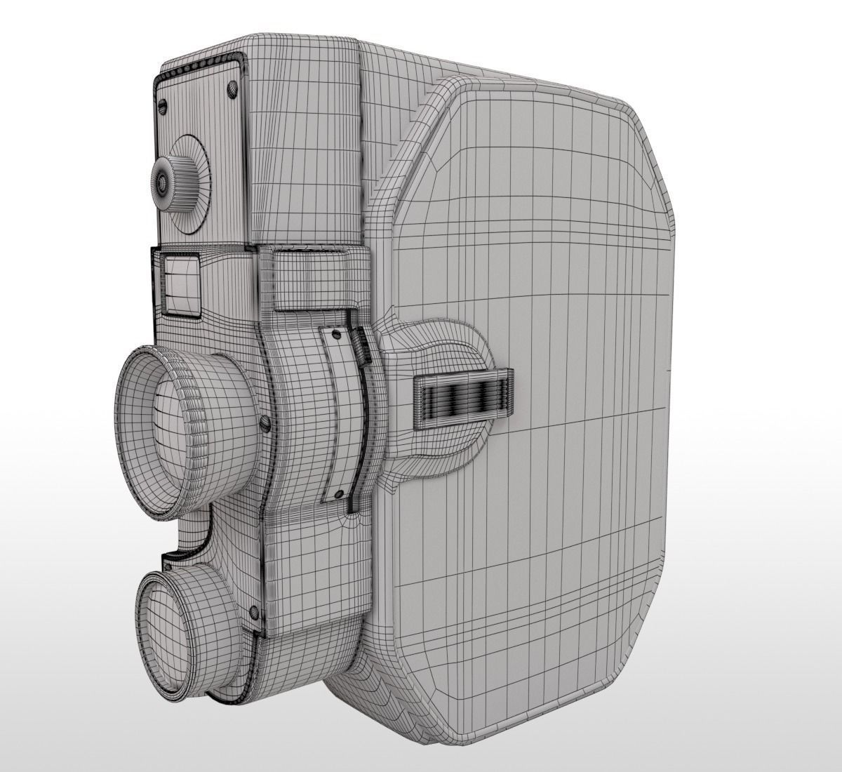 Vintage Bauer 88B Camera 3D model_15