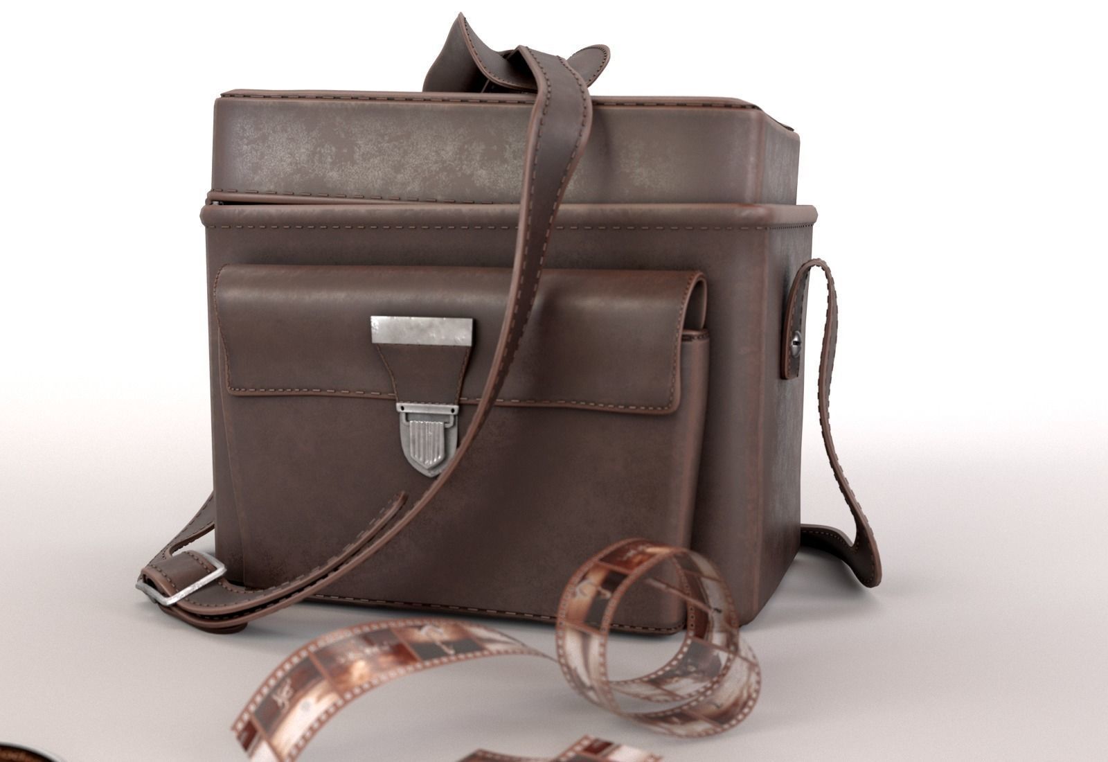 Vintage Bauer 88B Camera 3D model_4