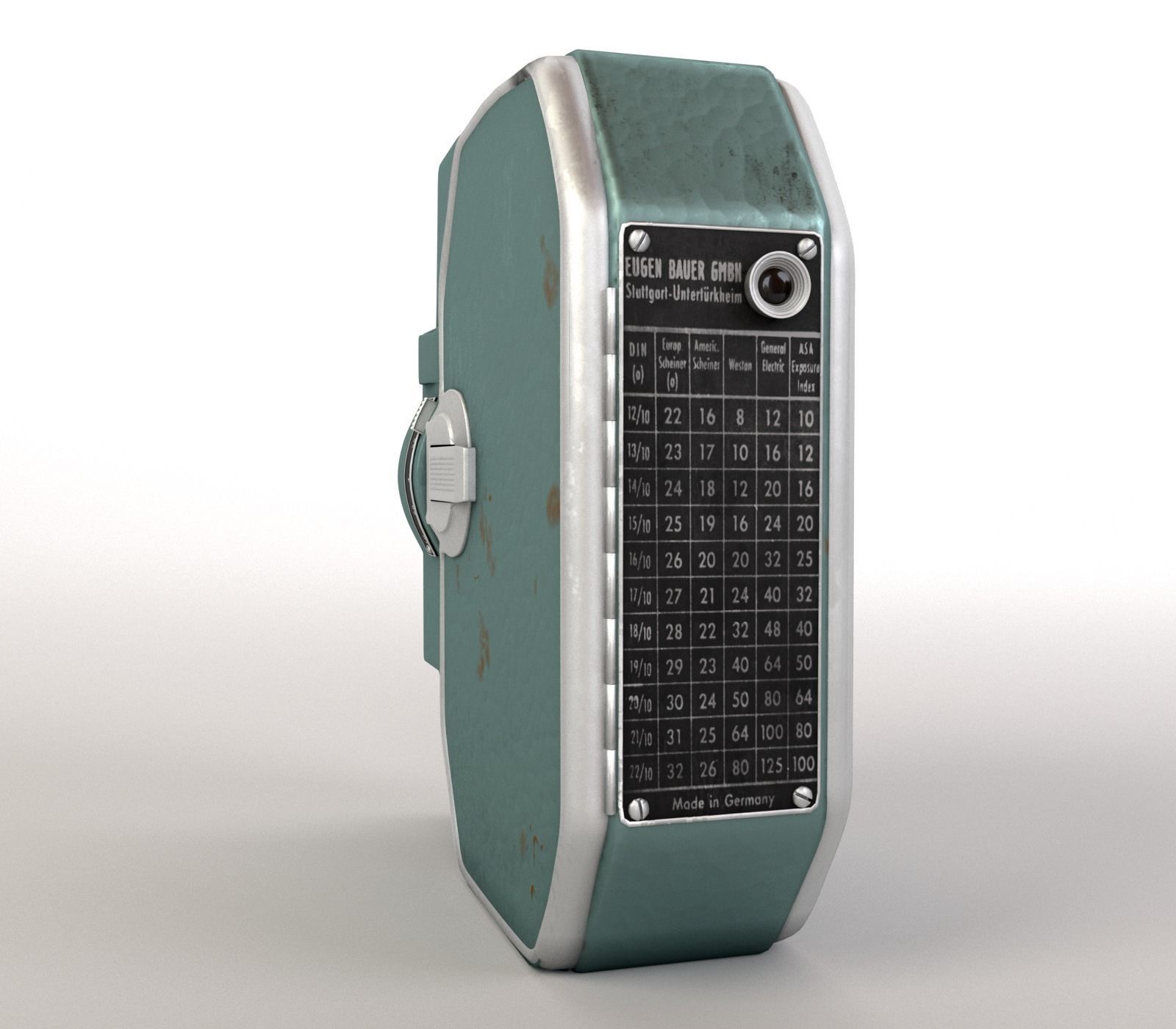 Vintage Bauer 88B Camera 3D model_7