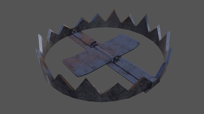 Animal Trap Low-poly 3D model