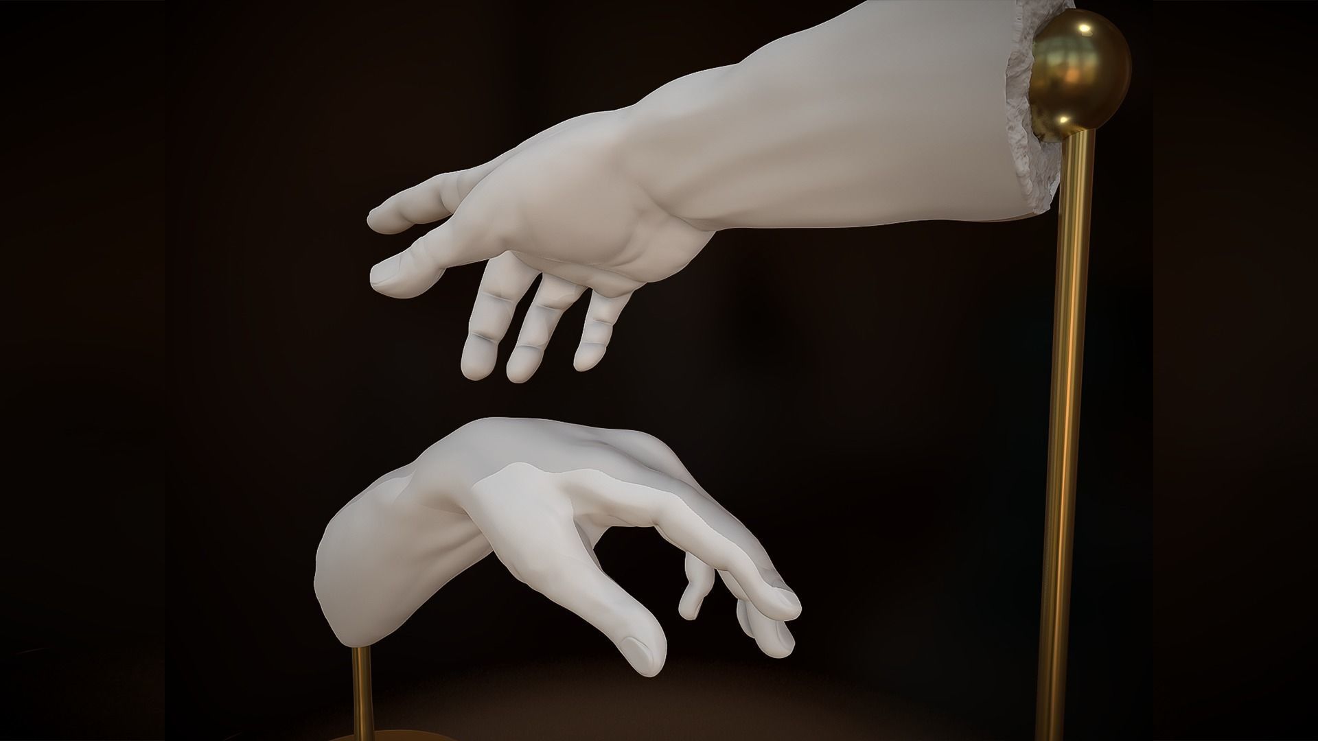 The Creation of Adam 3D print 3D print model_4