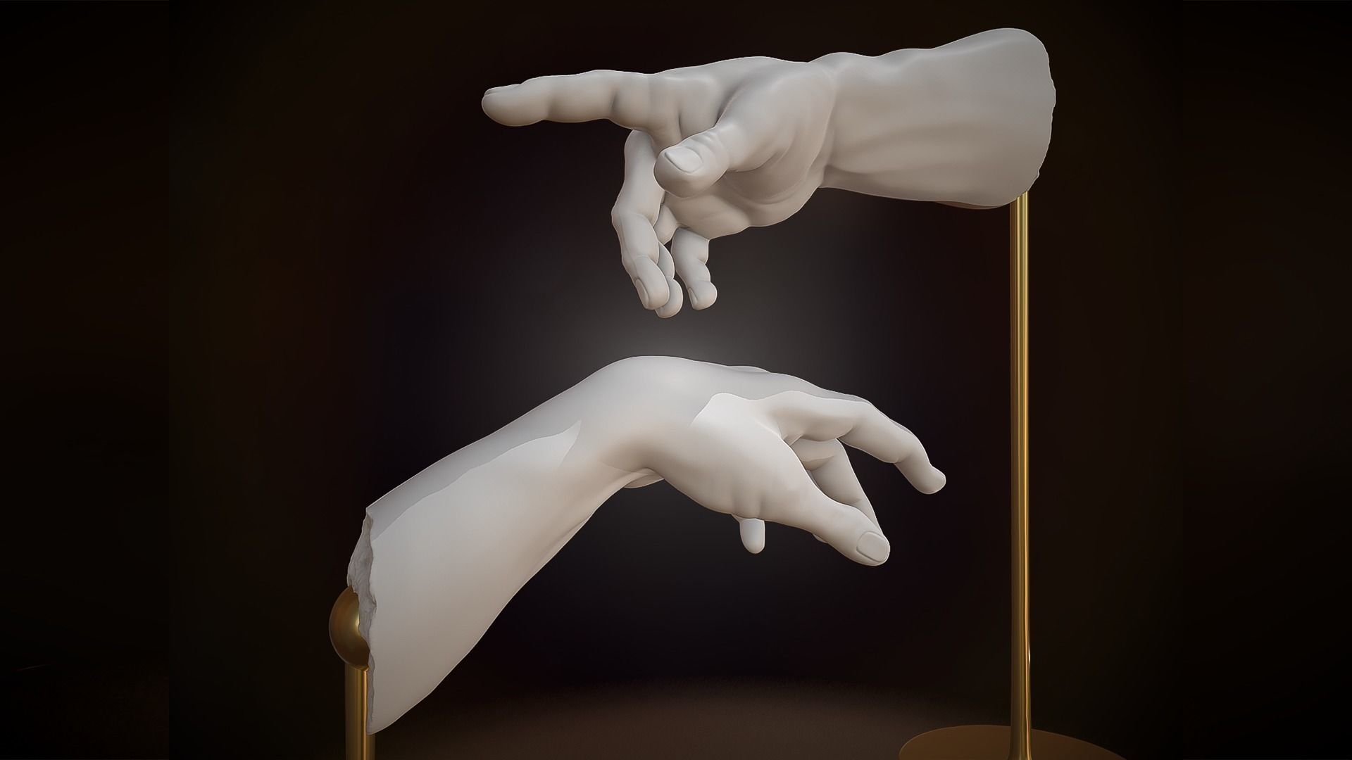 The Creation of Adam 3D print 3D print model_3