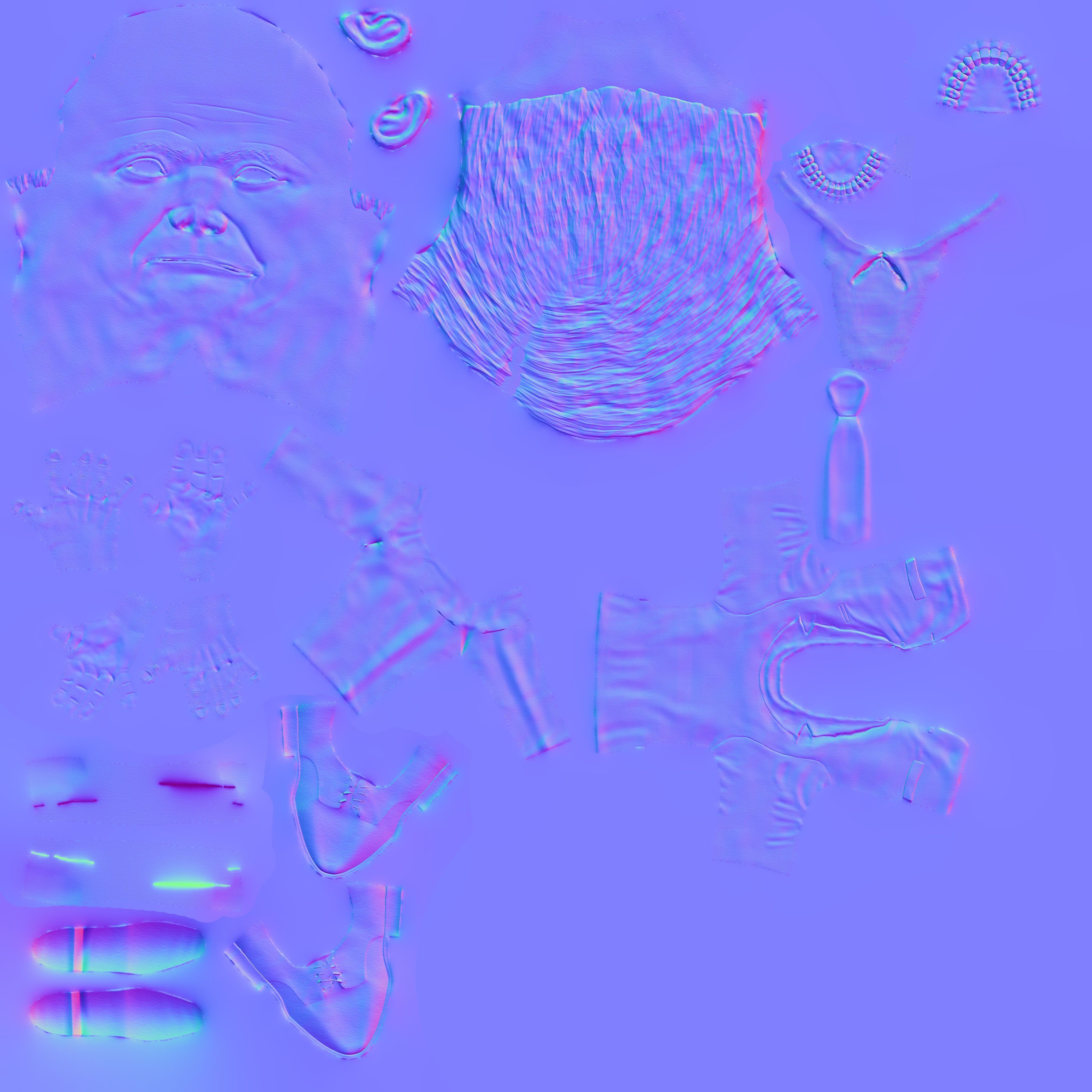 McJon Kane 3D caricature Low-poly 3D model_18