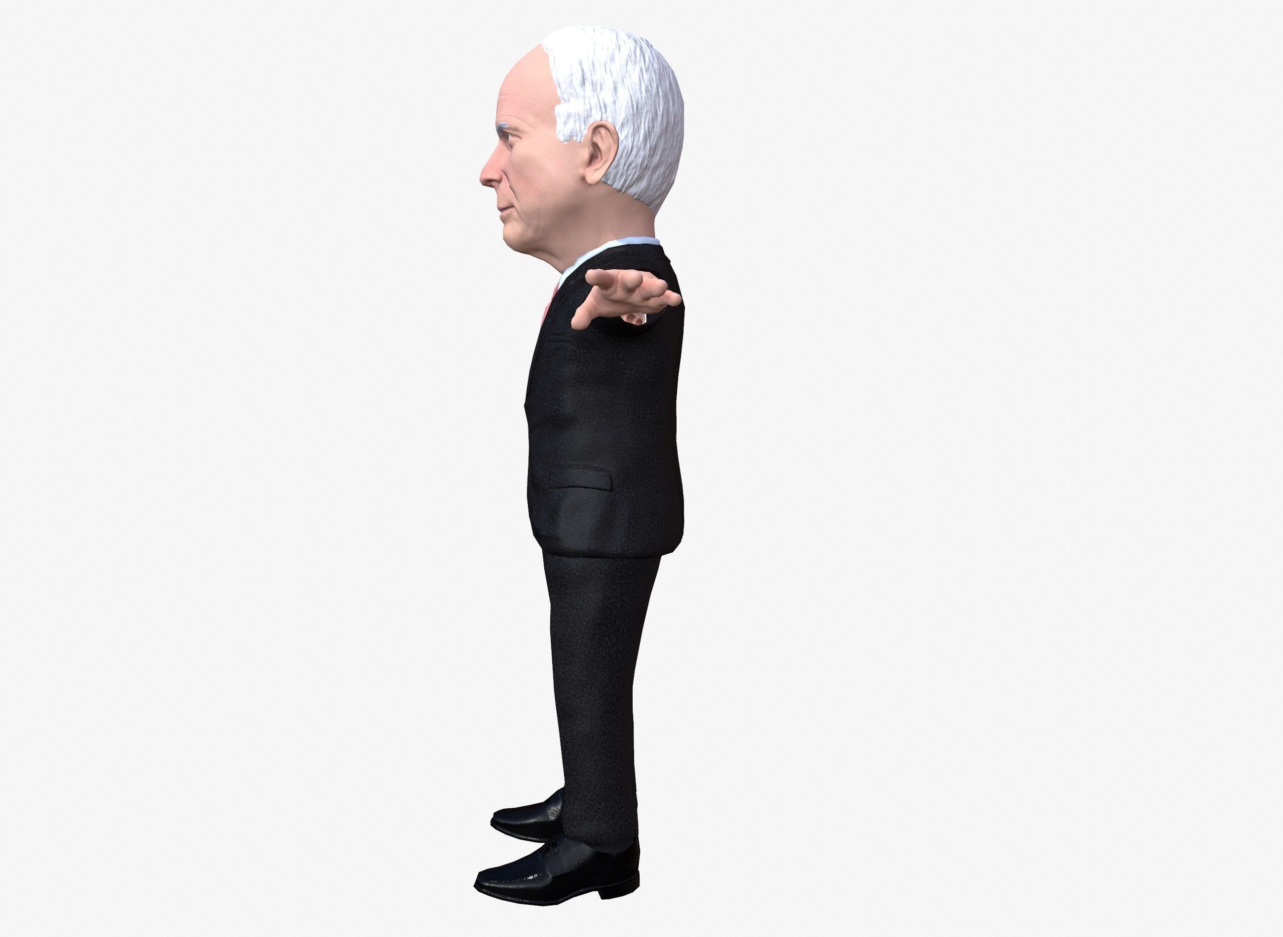 McJon Kane 3D caricature Low-poly 3D model_14