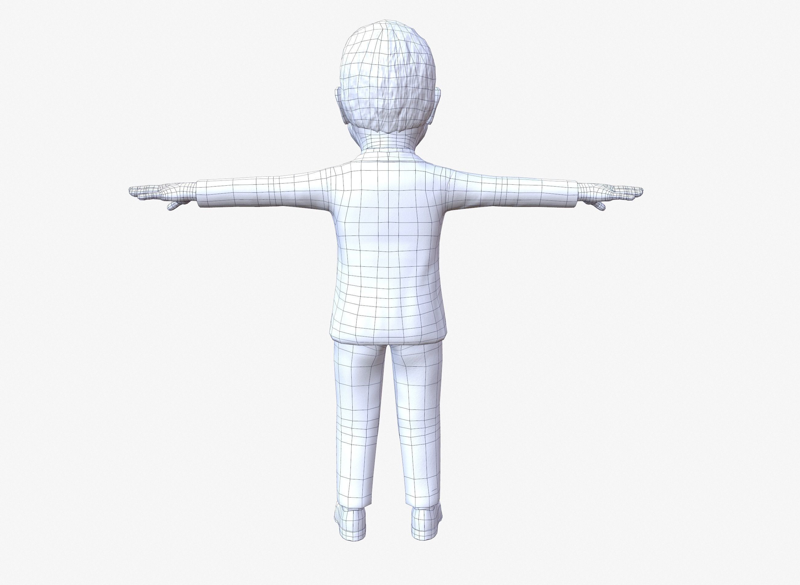 McJon Kane 3D caricature Low-poly 3D model_11