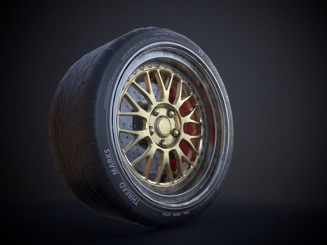 Sticker Bomb rim  Low-poly 3D model 5