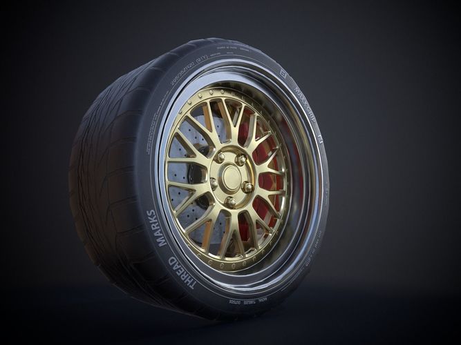 Sticker Bomb rim  Low-poly 3D model 6