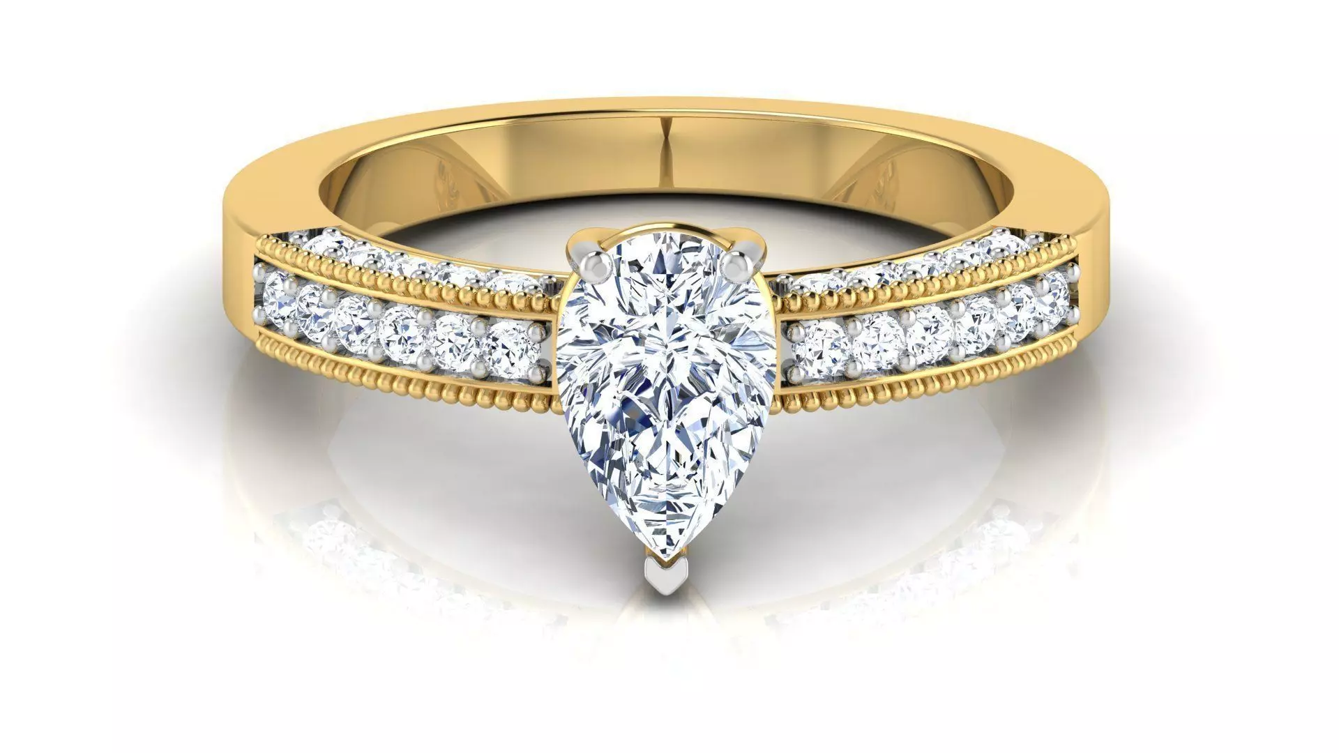 Beautiful Engagement Ring 3D print model_0