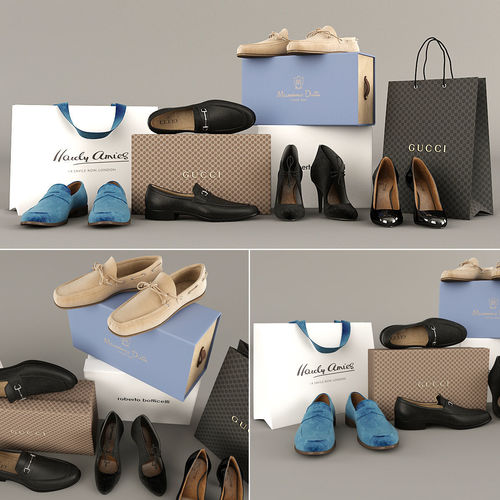 Set of Shoes 3D model