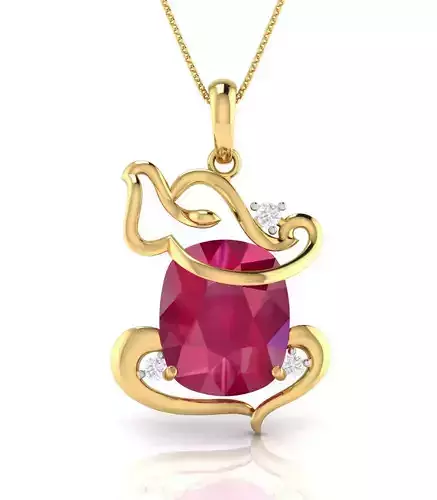 Lord Ganesh Shape Pendant 3D print model
