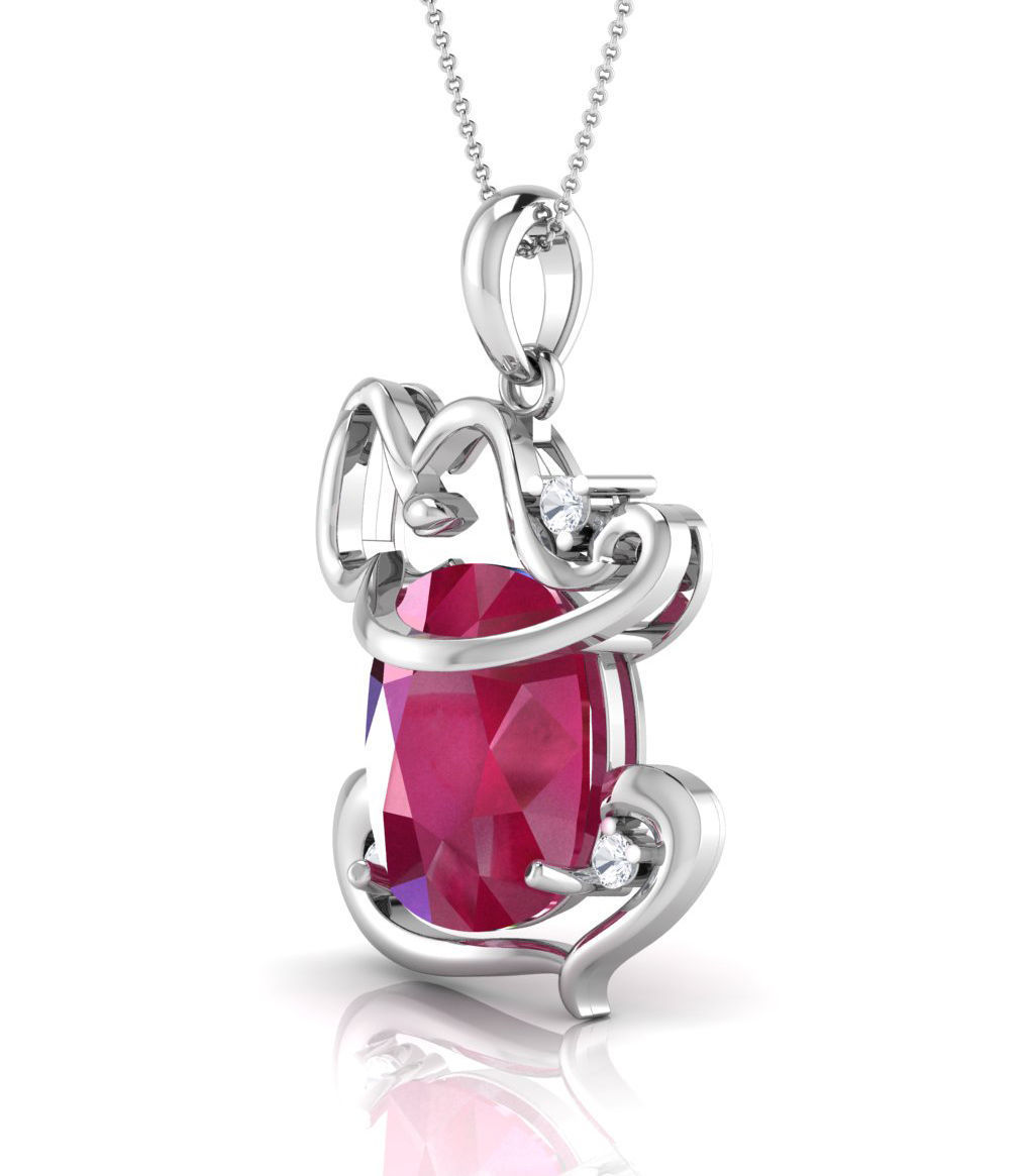 Lord Ganesh Shape Pendant 3D print model_6