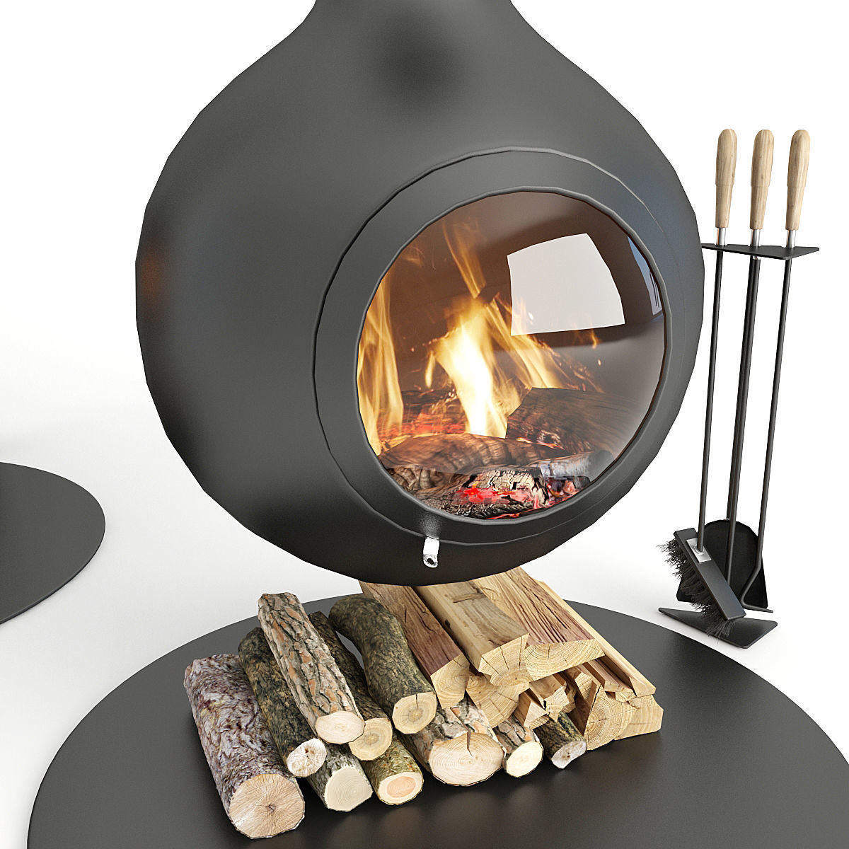 Fireplace Focus Bathyscafocus Hublot 3D model_2