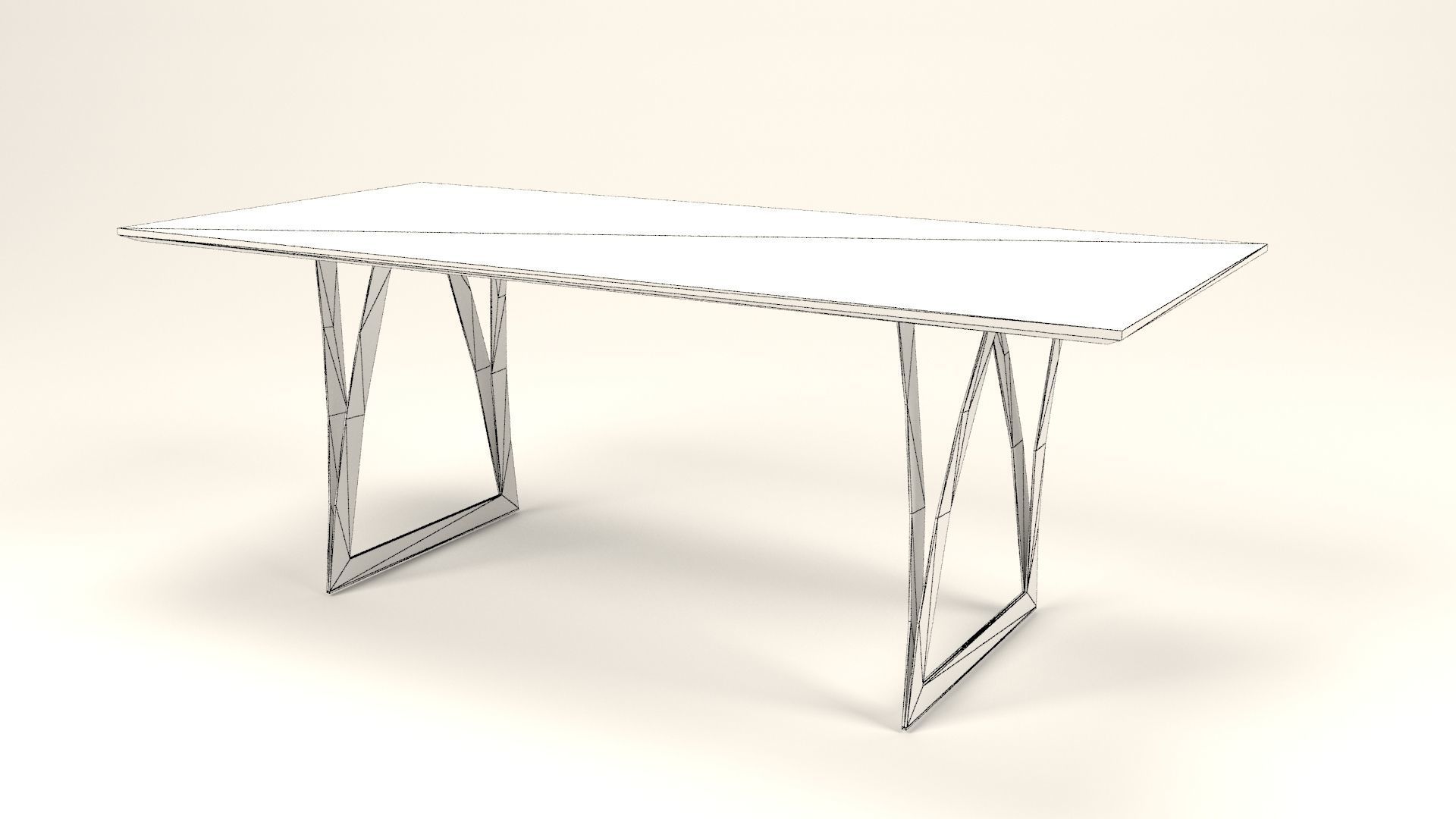 Irene wood table Low-poly 3D model_13