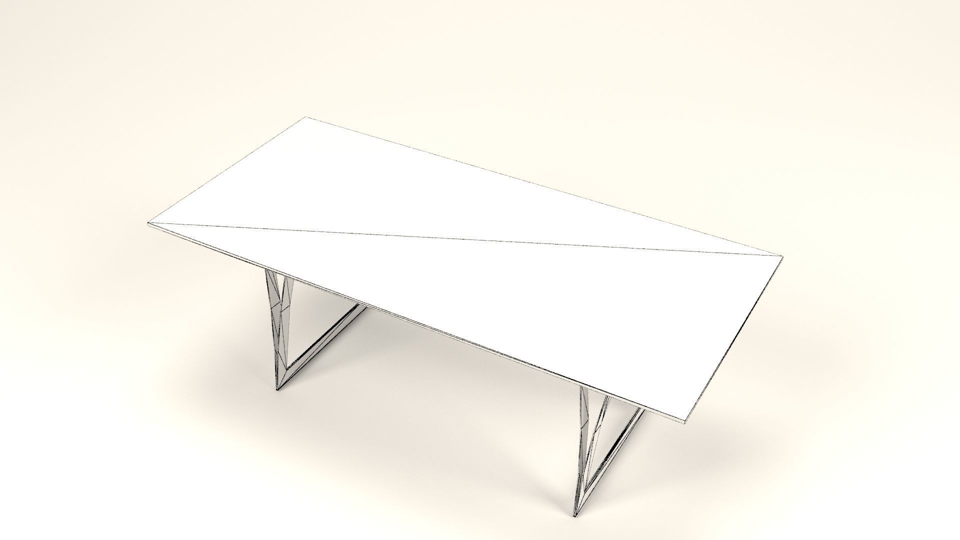Irene wood table Low-poly 3D model_11