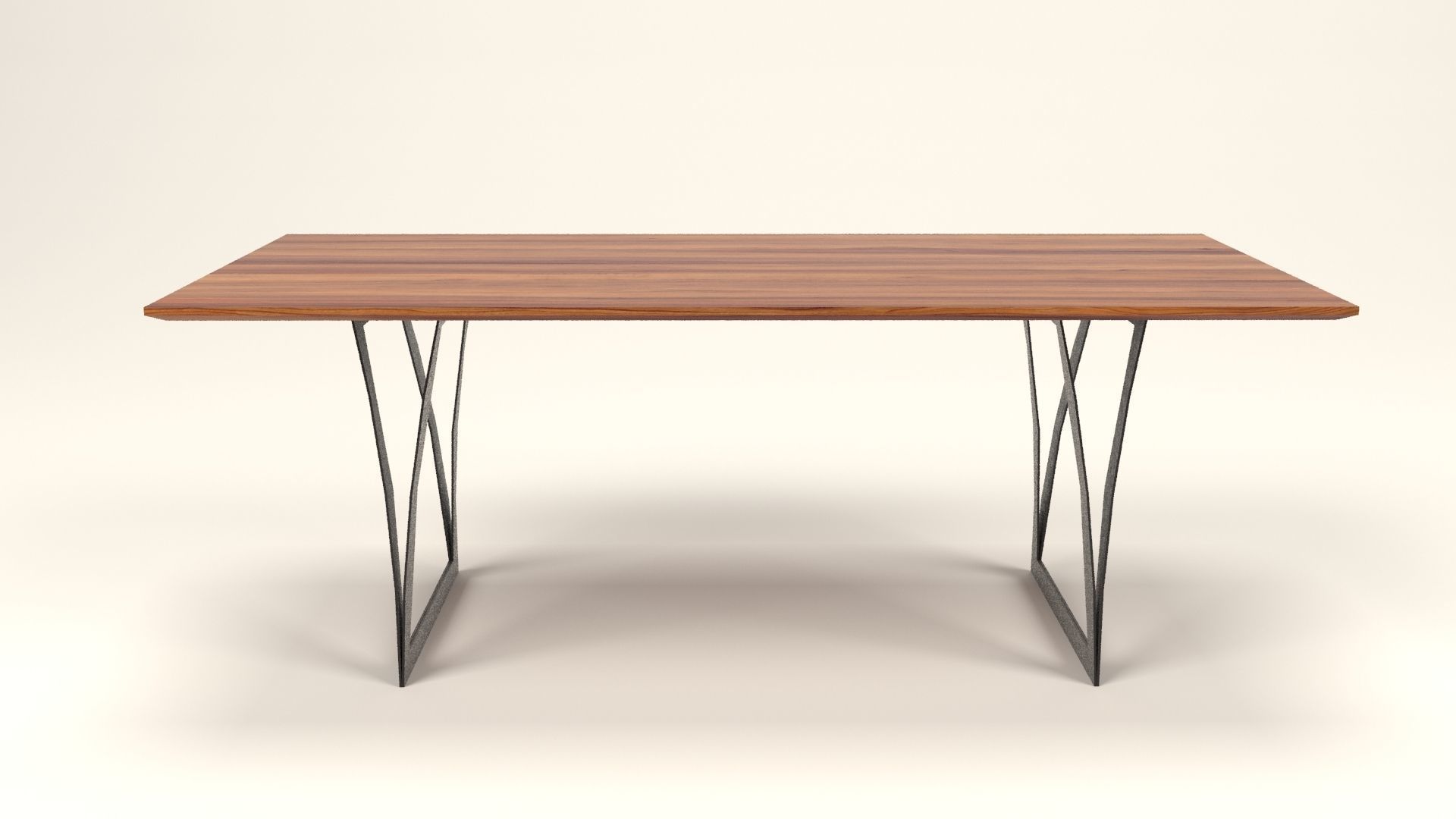Irene wood table Low-poly 3D model_5