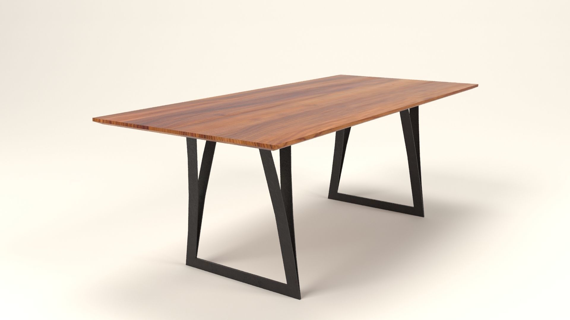 Irene wood table Low-poly 3D model_6