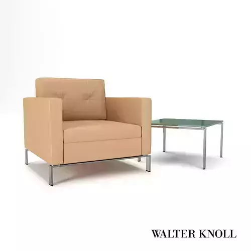 Armchair Foster 502 - coffee table Foster 500-T1 - Walter Knoll