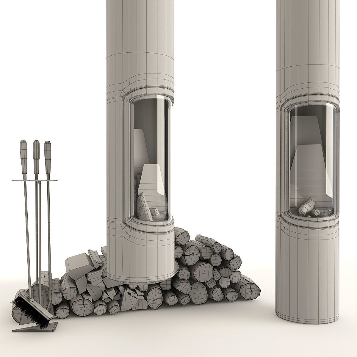 Fireplace Slimfocus 3D model_9