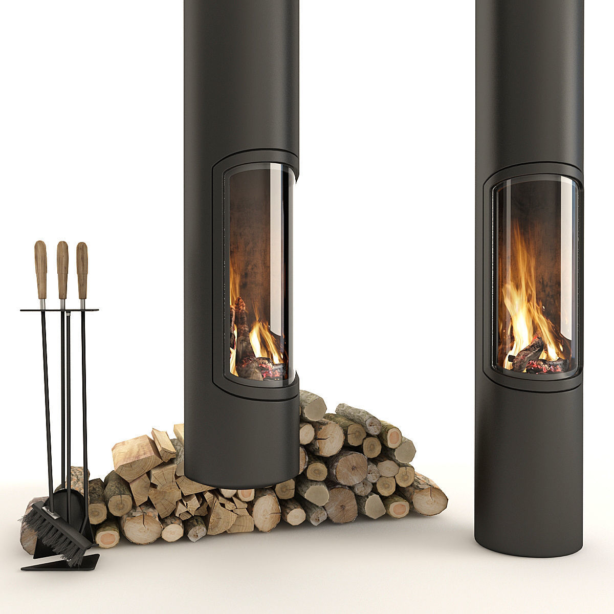 Fireplace Slimfocus 3D model_2
